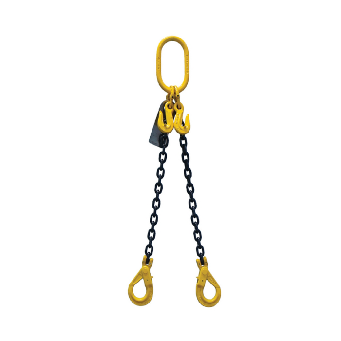 Гинжин тэнжээ - G80, 2 салаа, Ø10мм, L- 3м-4м, 90º - 2800кг, (Chain with 2 legs)