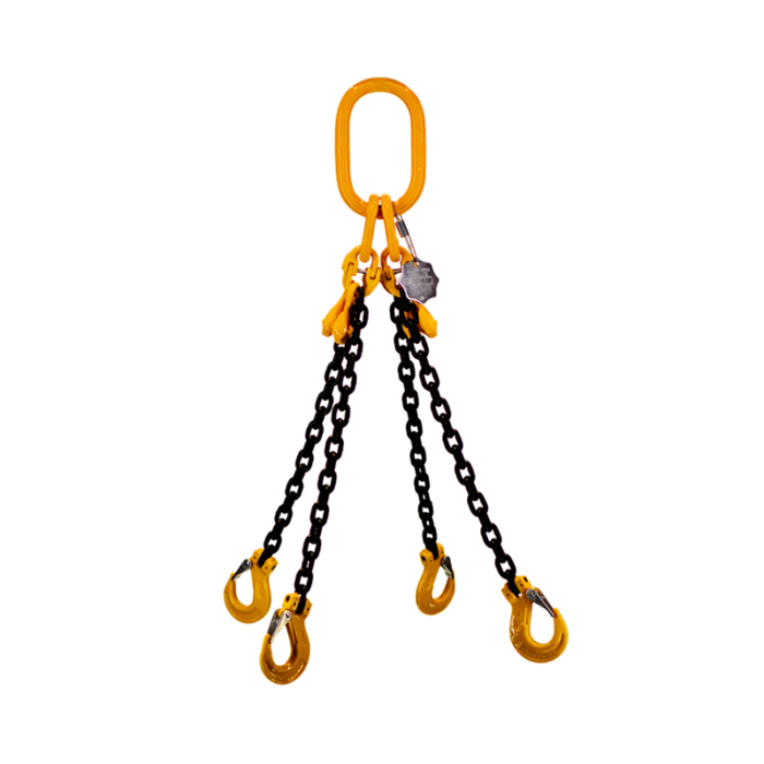Гинжин тэнжээ - G80, 4 салаа, Ø08мм, L- 5м, 90º - 4250кг (Chain with 4 legs)