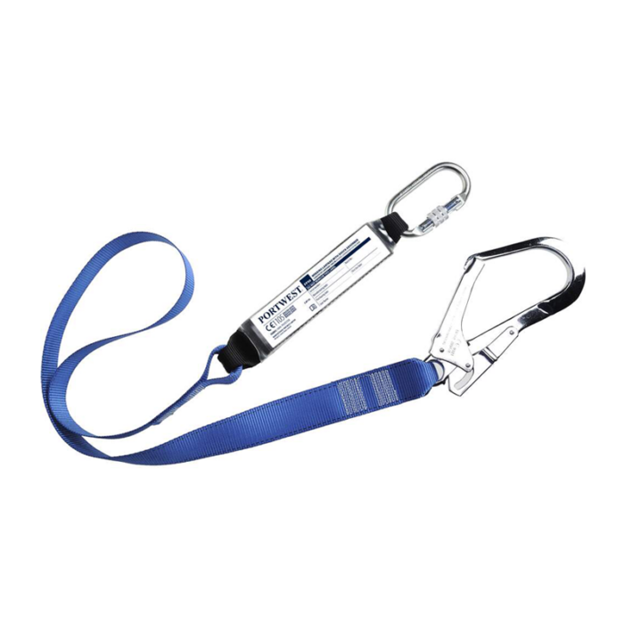 Бүсний оосор (хөх) - Safety lanyard with Energy Absorber 30мм, 30кN, EN355