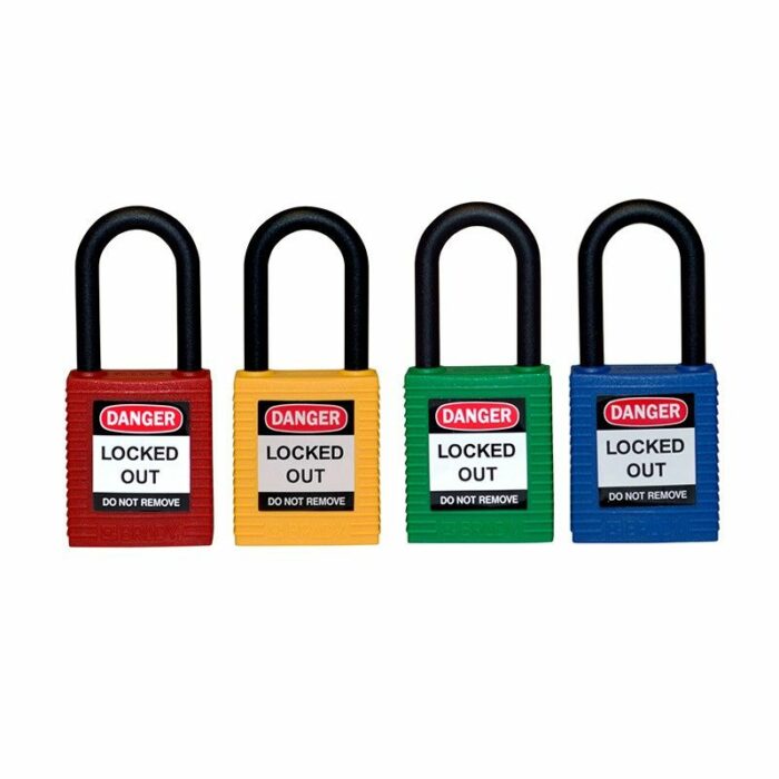 Аюулгүйн цоож 6мм /4 өнгийн (Safety Padlock-EB type, Zinc alloy cylinder, 2 keys/lock)
